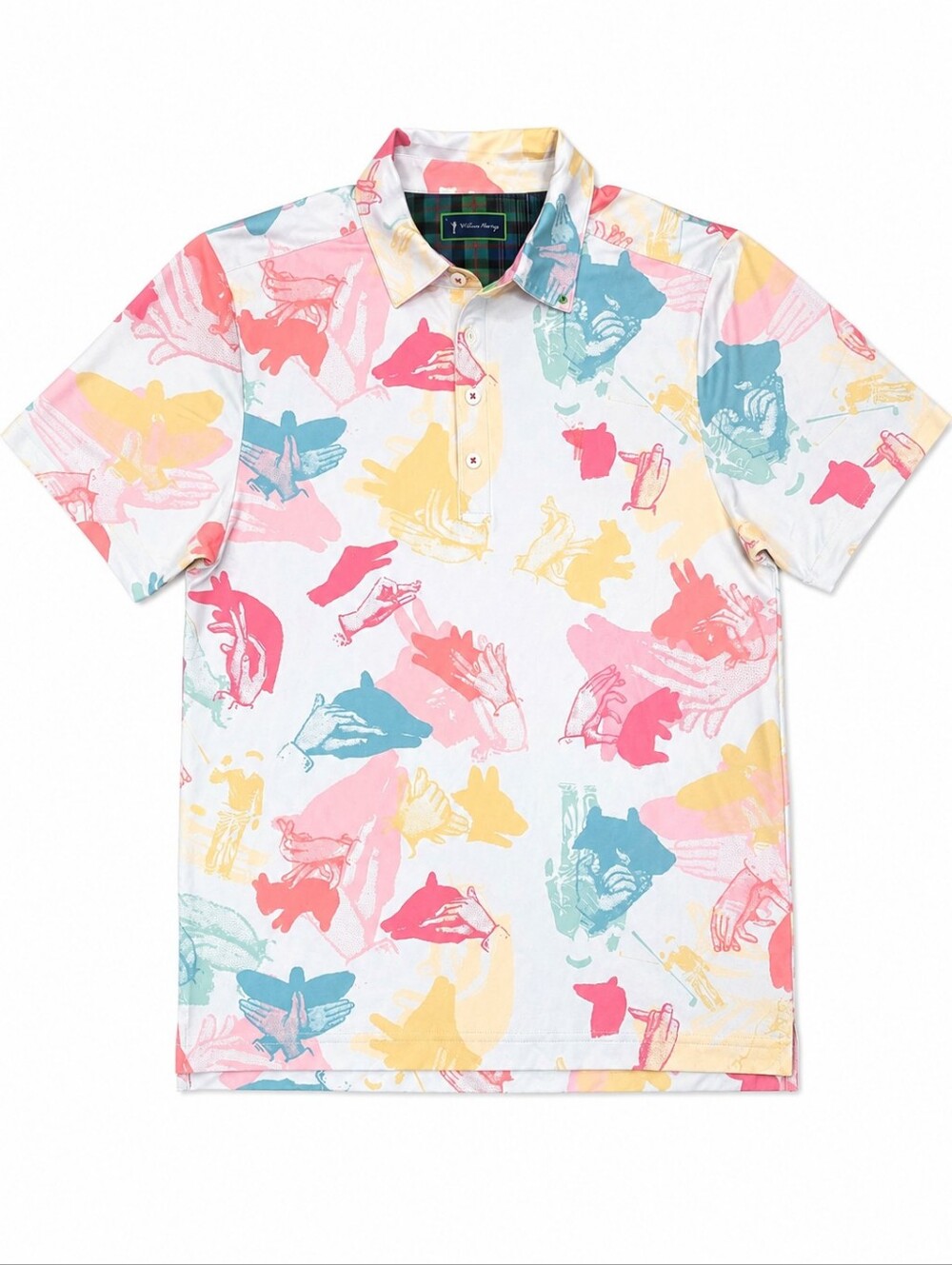 William Murray Happy Hands Golf Polo  Pastels Resort Wear Size Small